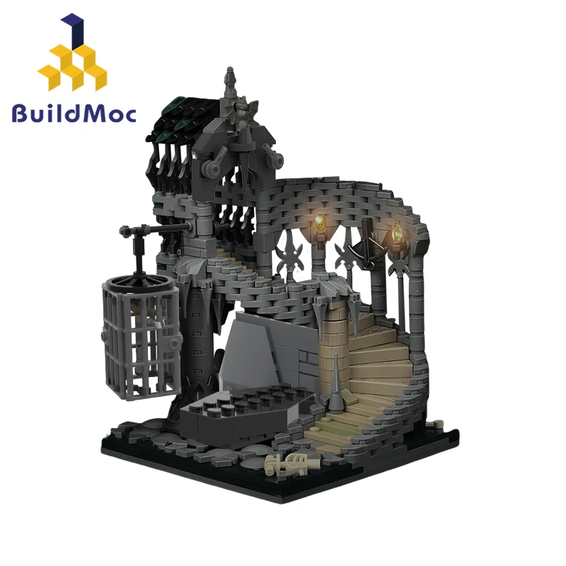 Построить MOC Лестницу MOC-128524 Блоки с Подземельями и Драконами, Кирпичи, Детские Игрушки, Подземелья и Драконы, Череп Вампира, Детские Игрушки