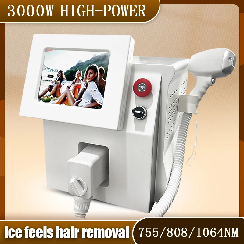 Профессиональная портативная машина удаления волос лазера диода красоты 808нм диодного лазера портативной машинки 755 808 1064нм для всех цветов кожи