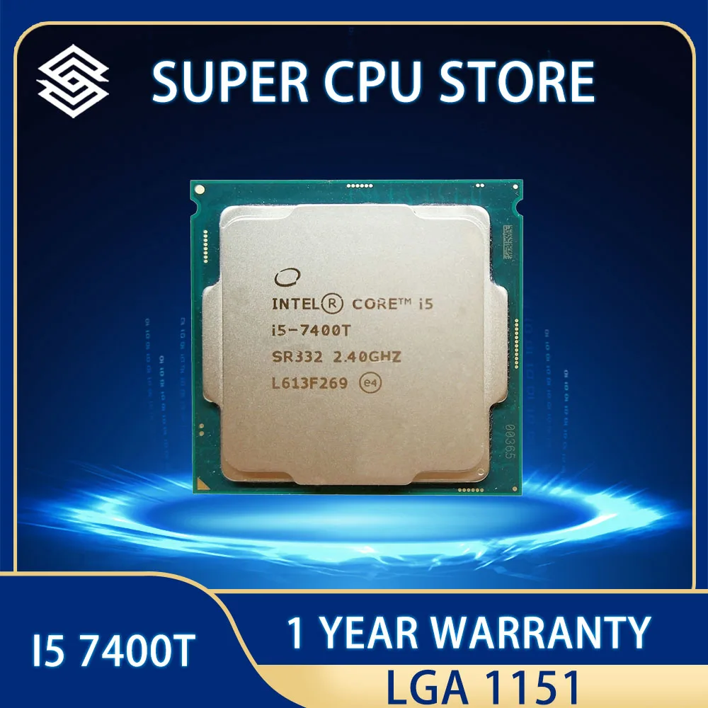 Процессор INTEL I5 7400T LGA 1151, 14 нм, 2,4 ГГц, 35 Вт, QS, компьютерный процессор