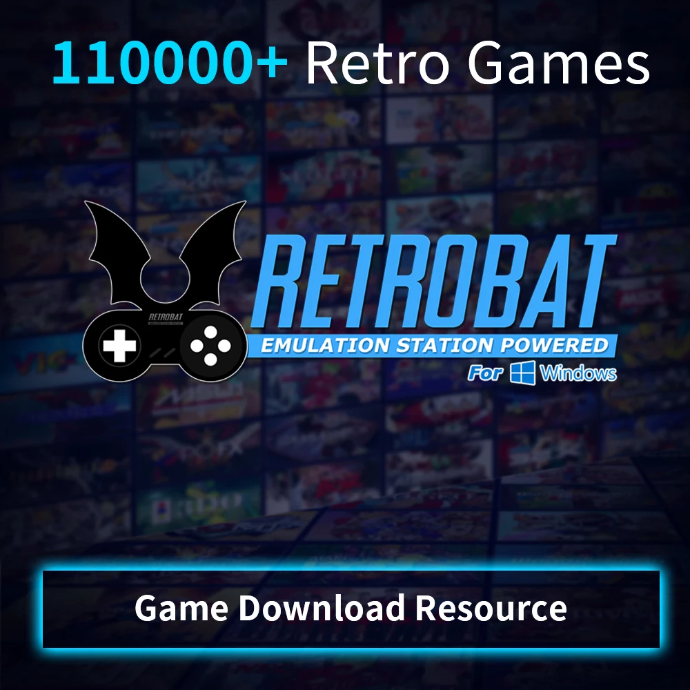 Ресурс для загрузки игр с более чем 110000 ретро-играми Retrobat System Для PS1 / PS2 / PS3 / PSP / DC / Wii/ N64, поддерживающий Windows / Mac OS / Linux