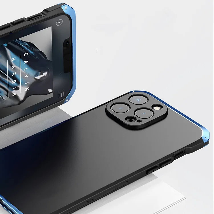 Роскошный Противоударный Элемент, металлический корпус для Iphone 13 Pro Max, Гибридная пластиковая задняя крышка из твердого алюминиевого сплава для Iphone 13 Mini