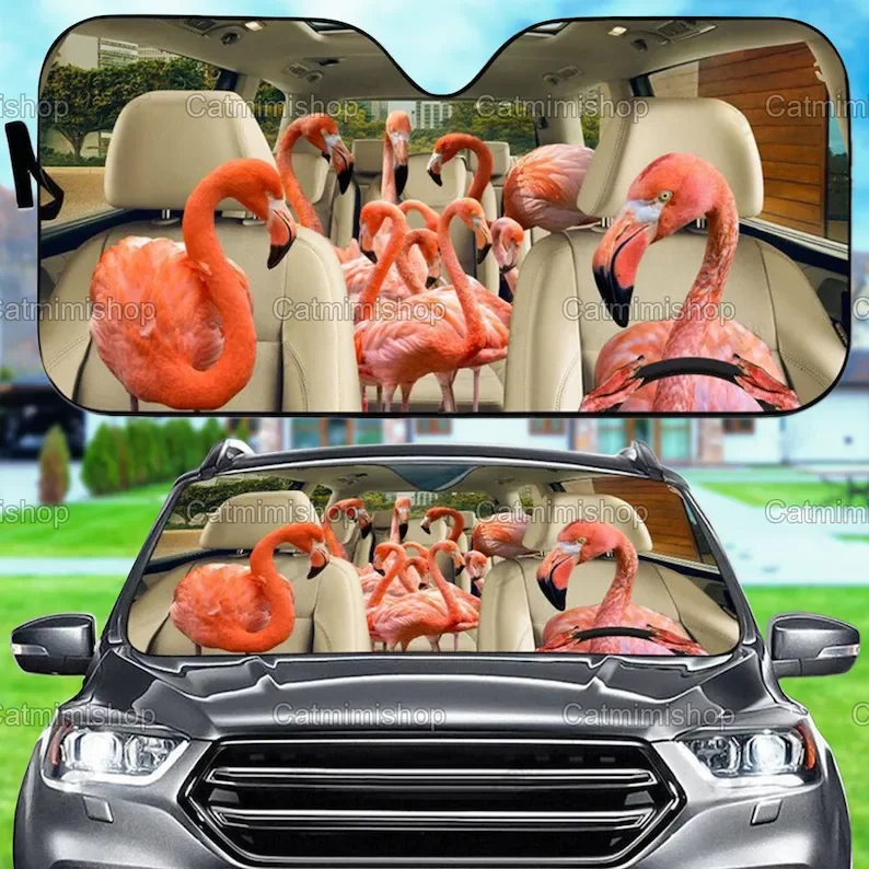 Солнцезащитный Козырек Автомобиля Flamingo, Солнцезащитный Козырек Автомобиля Flamingo, Украшение автомобиля, Солнцезащитный Козырек на лобовом стекле, Солнцезащитный Козырек Автомобиля Flamingo, Подарок отцу LNG182