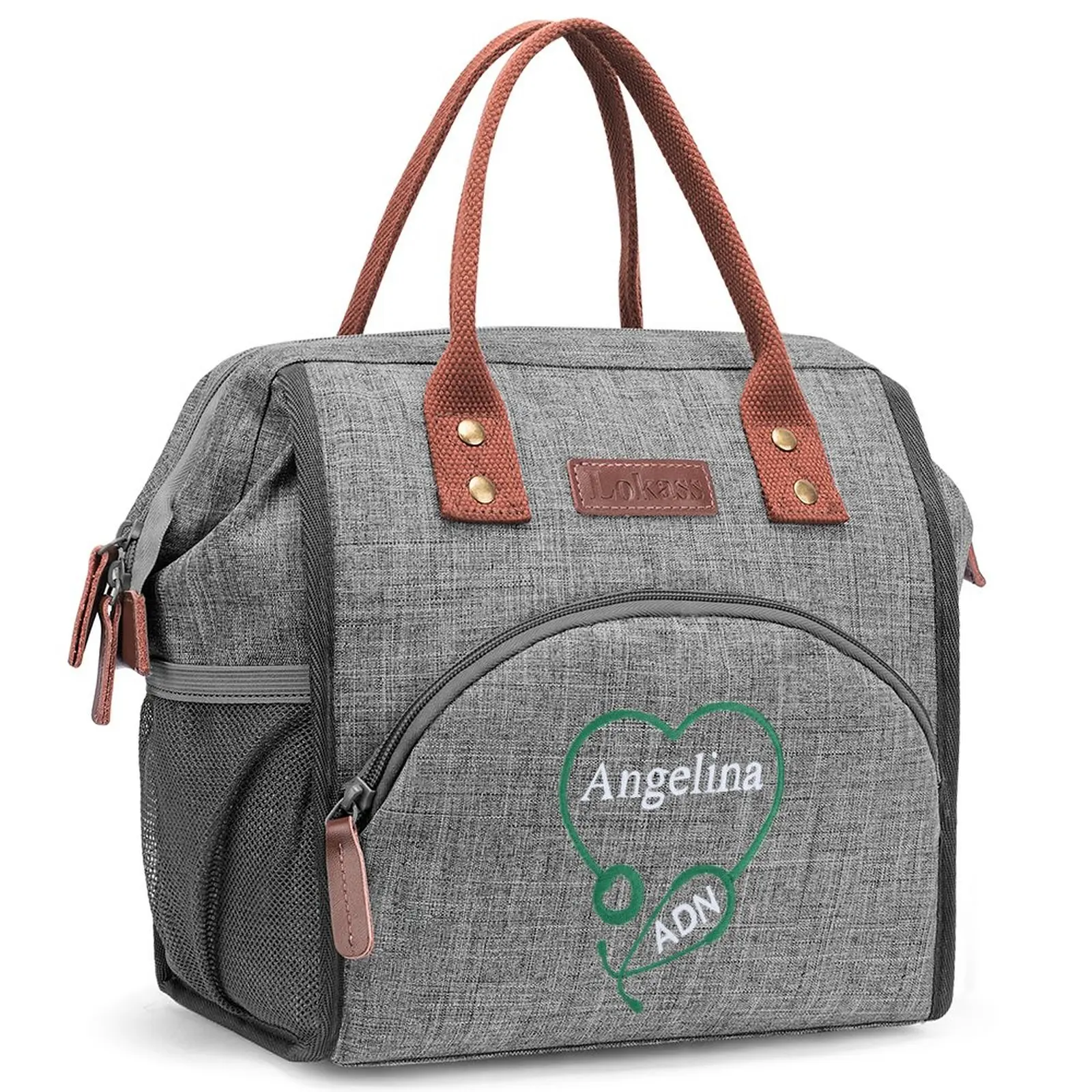 Термоизолированная сумка для ланча с принтом по вашему дизайну, индивидуальный логотип, портативная сумка для ланча в школьном офисе, коробка для хранения продуктов