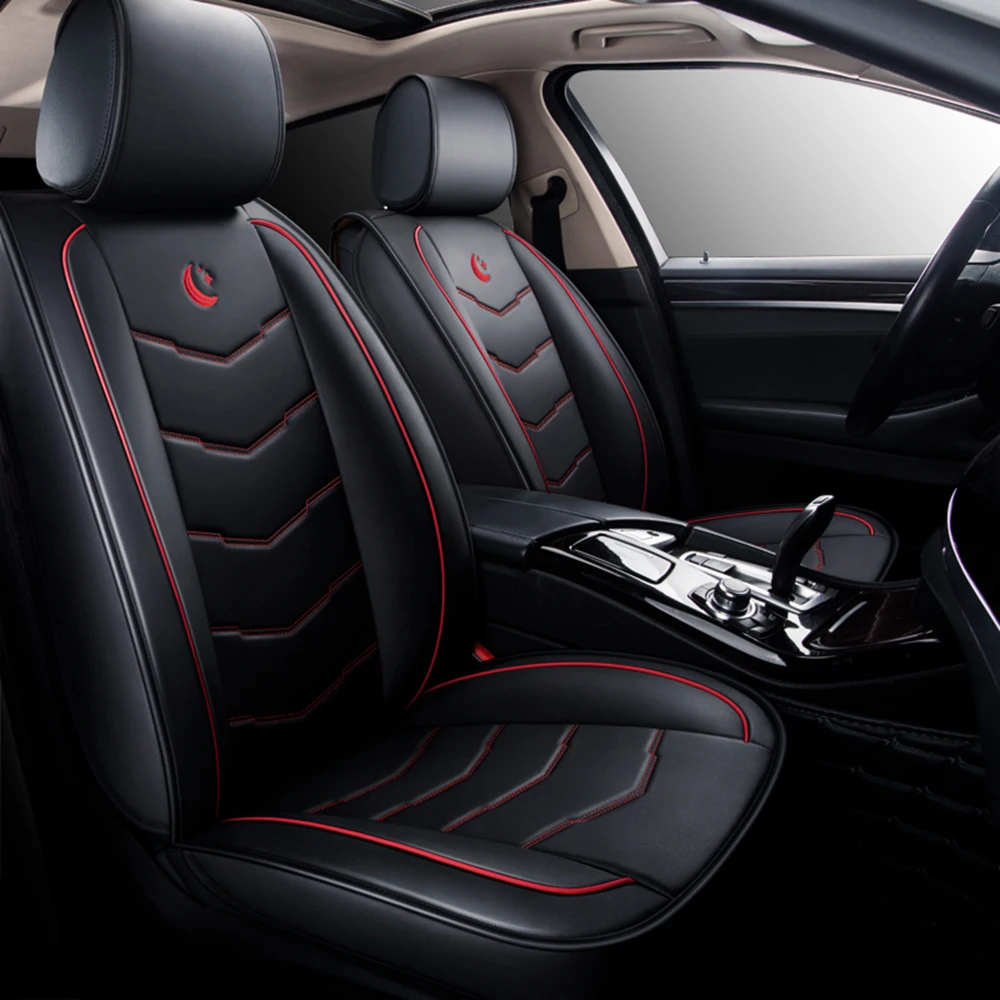 Универсальные кожаные чехлы для автомобильных сидений, аксессуары для защиты подушек Ford Fusion Taurus Edge Escape Fiesta Focus 2010 2017