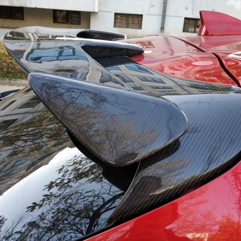 Универсальный спойлер ABS Внешний задний спойлер, украшение багажника, крыла, Автомобильный Стайлинг Для Mazda 3 Axela Хэтчбек 2014-2017