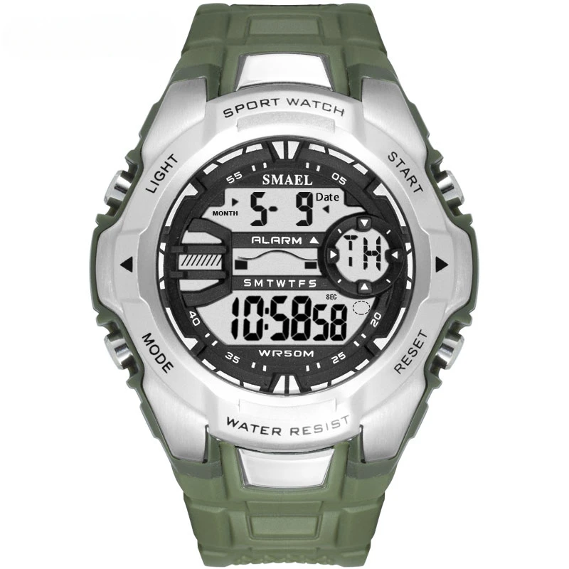 Цифровые Наручные Часы Military Cool S Shock Relojes Hombre Повседневные Светодиодные Часы Мужские С Большим Циферблатом 1340 Спортивные Часы Водонепроницаемые
