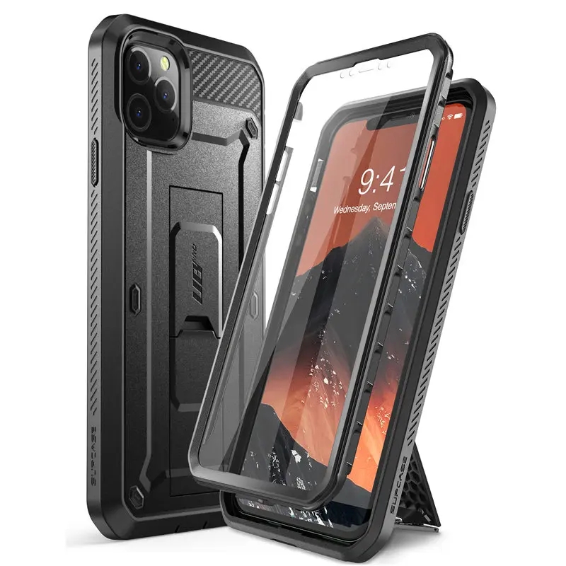 ЧЕХОЛ Для iPhone 11 Pro Max Case 6,5 дюймов UB Pro, Прочный чехол-кобура для всего тела со встроенной защитой экрана и подставкой для ног