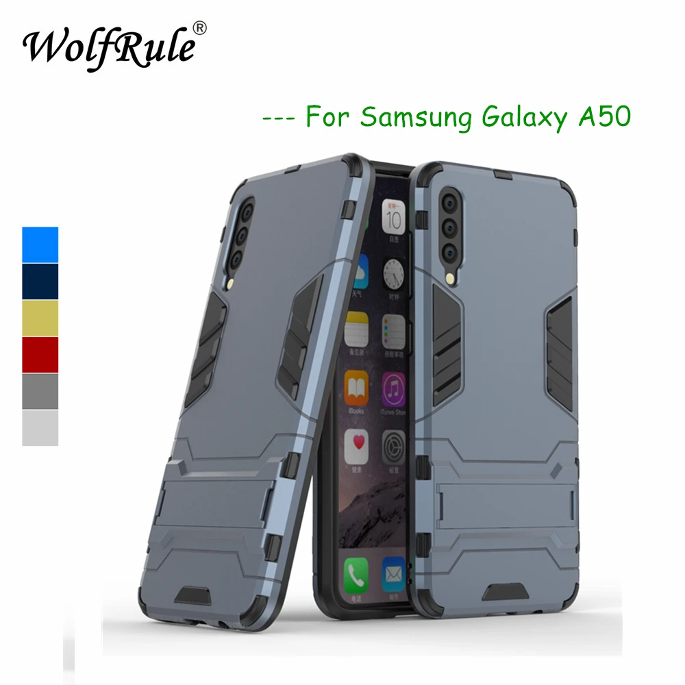 Чехол Для Samsung Galaxy A50 Чехол Из мягкой Резины + Пластиковая Подставка Чехол Для Samsung A50 Чехол Для телефона A50 SM-A505F Funda 6.4 