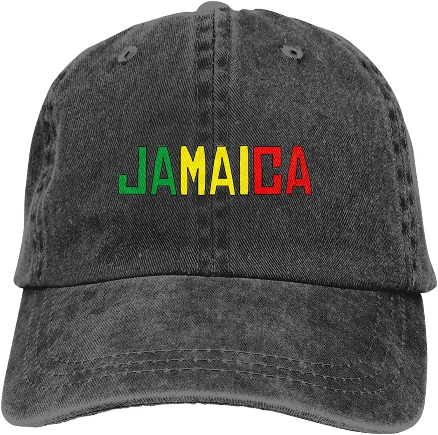 Ямайка с флагом Ямайки Джинсовые Шапки для Мужчин И Женщин, Бейсболки, Черные Шляпы Four Seasons, Унисекс, Джинсовые Шапки для взрослых